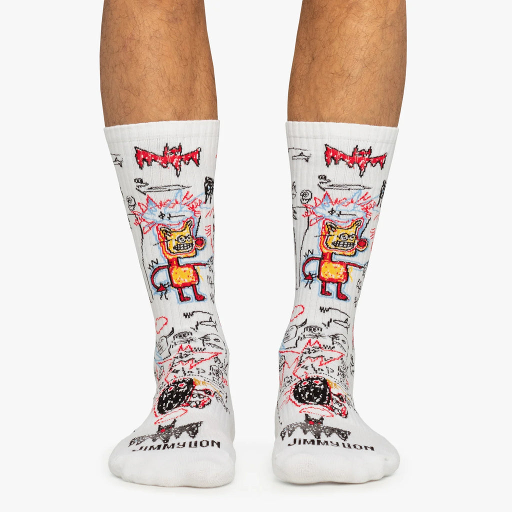 Socks Batman White