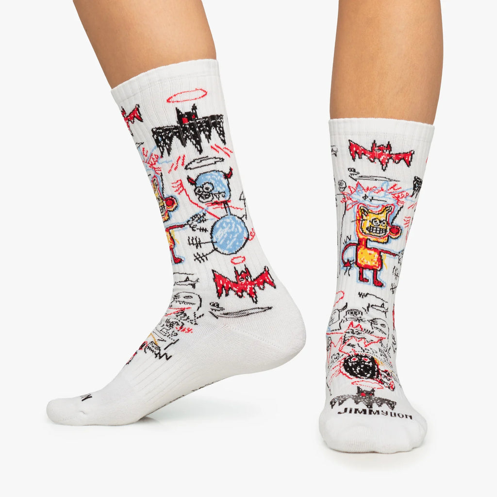 Socks Batman White