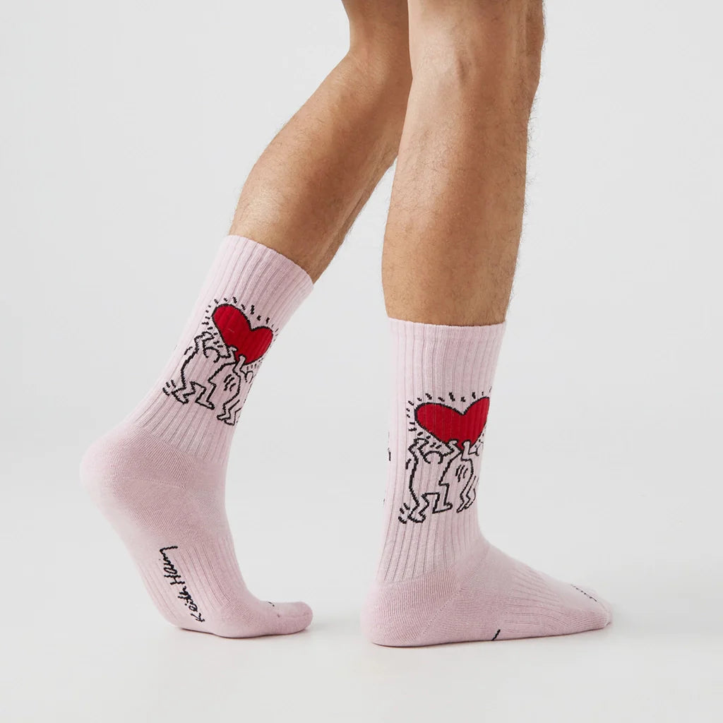 Socks Athletic Keith Haring Heart