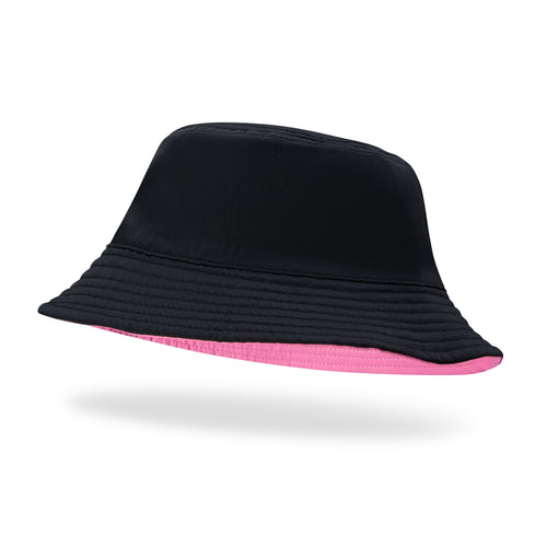 Bucket Hat Pink/Black Reversible