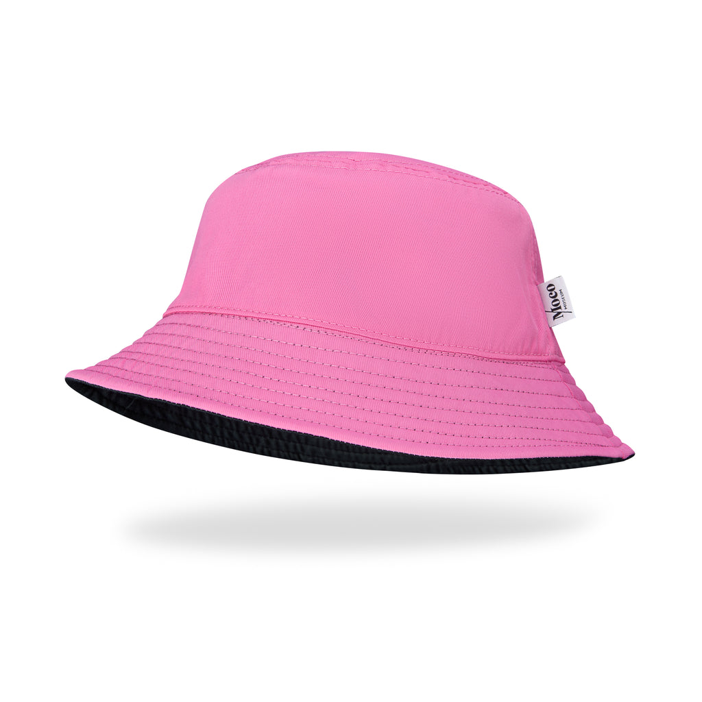 Bucket Hat Pink/Black Reversible