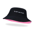 Bucket Hat Pink/Black Reversible