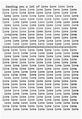Poster Sending You Love Love Love