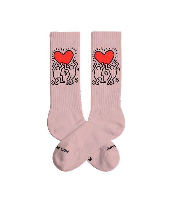 Socks Athletic Keith Haring Heart